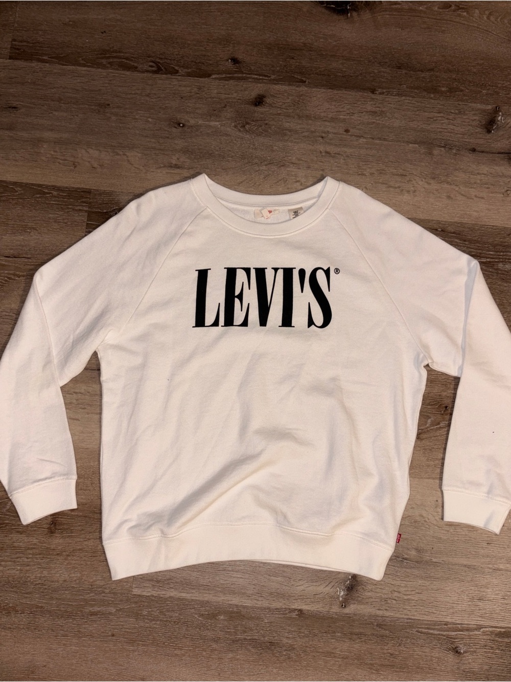 Levi's White Tee with Red Logo Tag